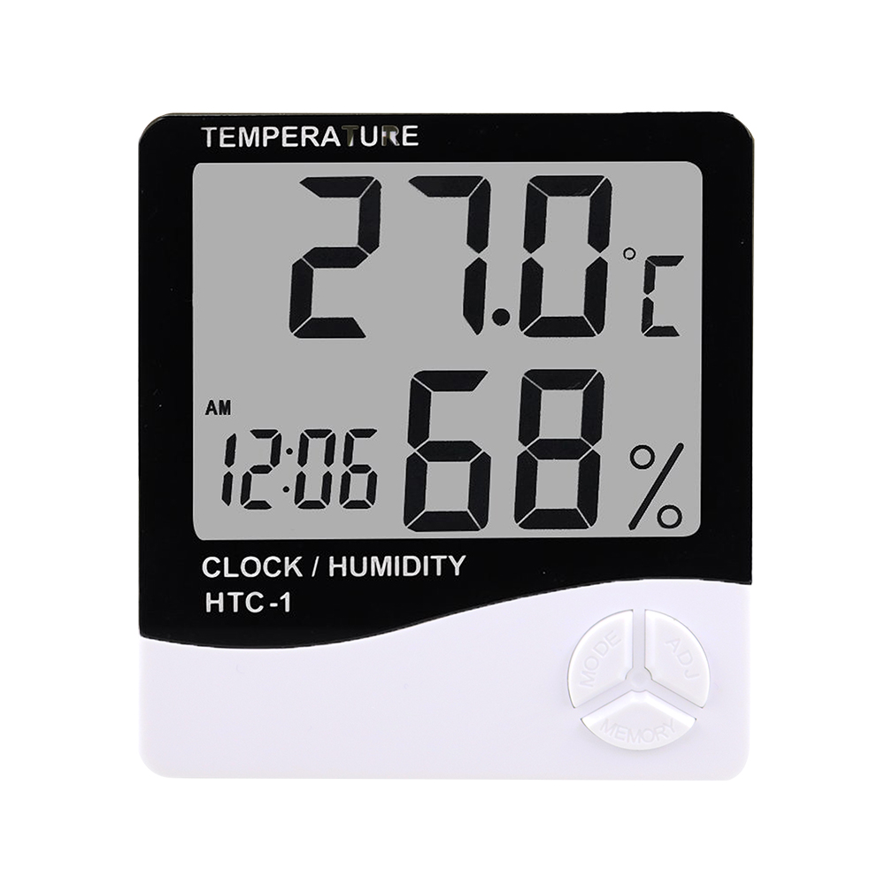 Weather Station Indoor - LCD Digital Temperature Humidity Meter HTC-1