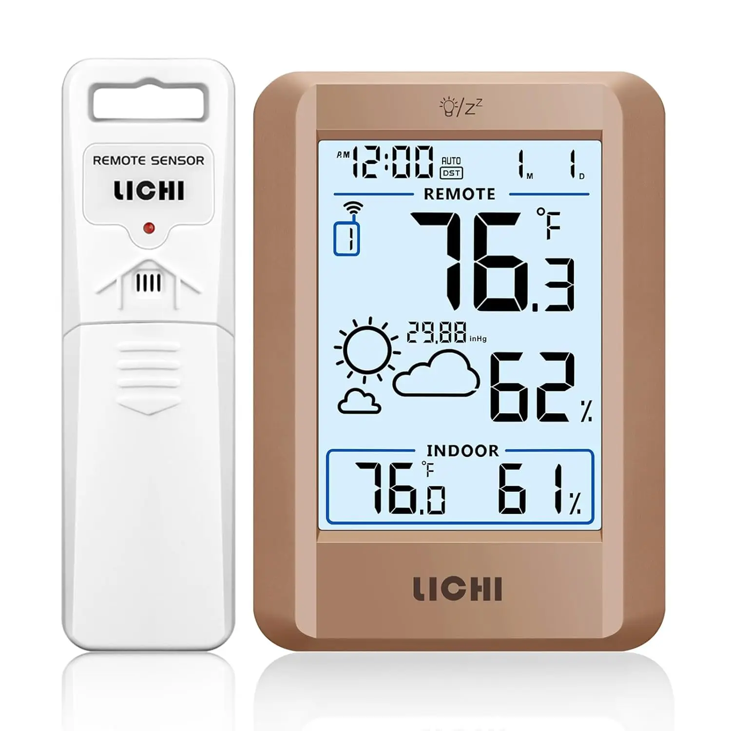 Weather Station Indoor - Wireless Weather Station With Remote Sensor,