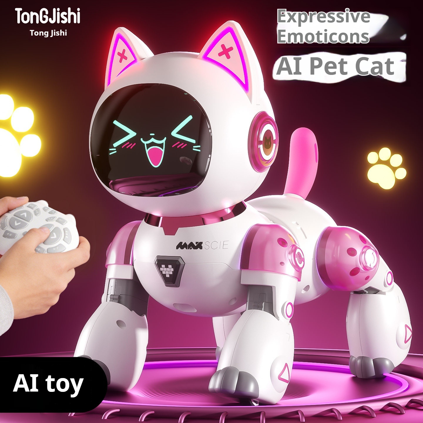 Science Robotics - Ai Remote Control Dancing Cat Robot