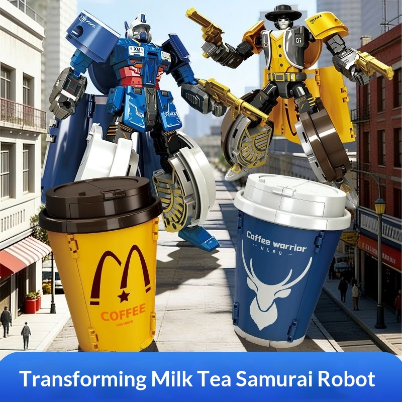 Transforming toy milk tea warr - Science Robot 评论和价格
