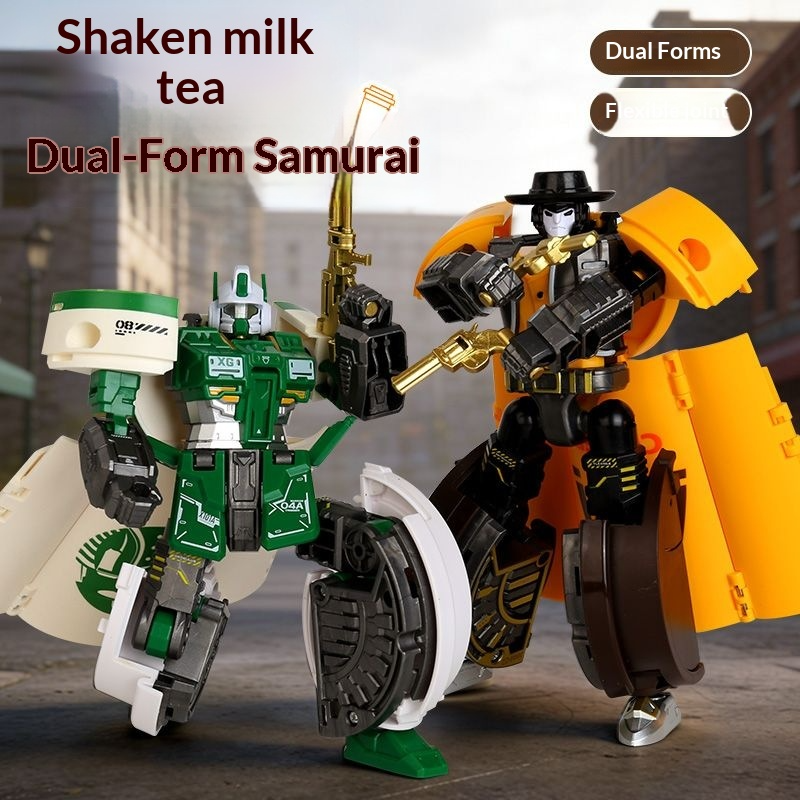 Transforming toy milk tea warr - Science Robot 评论和价格