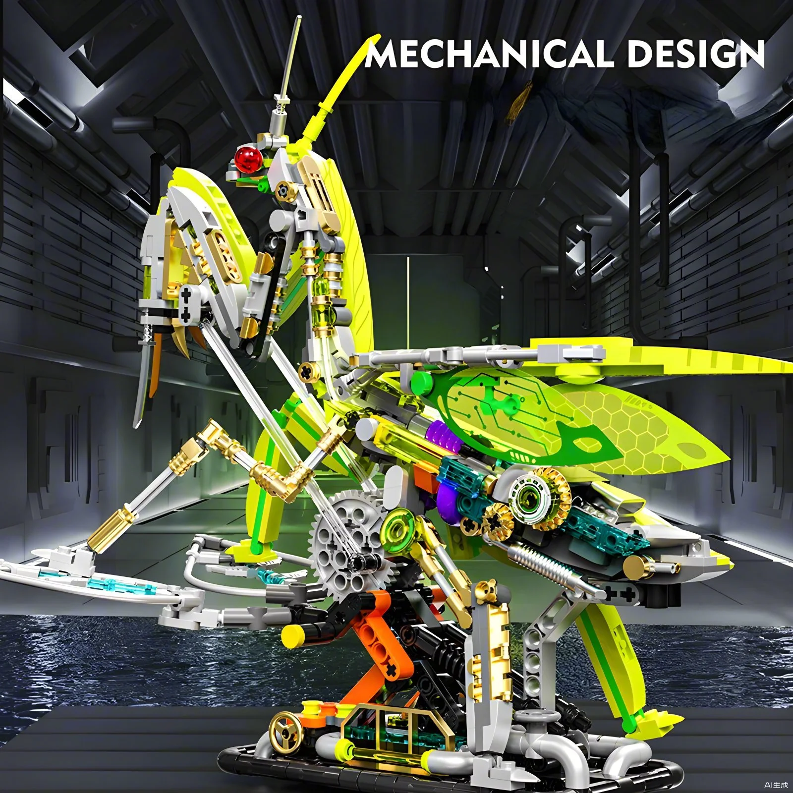 DIY Mantis building blocks sem - Science Toys Diy 评论和价格