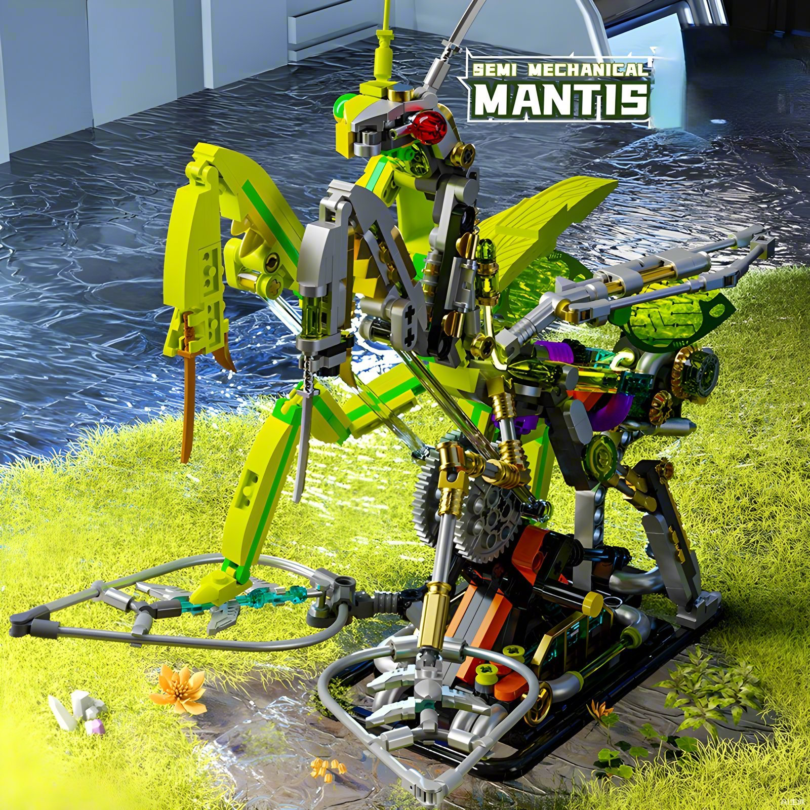 DIY Mantis building blocks sem - Science Toys Diy 评论和价格