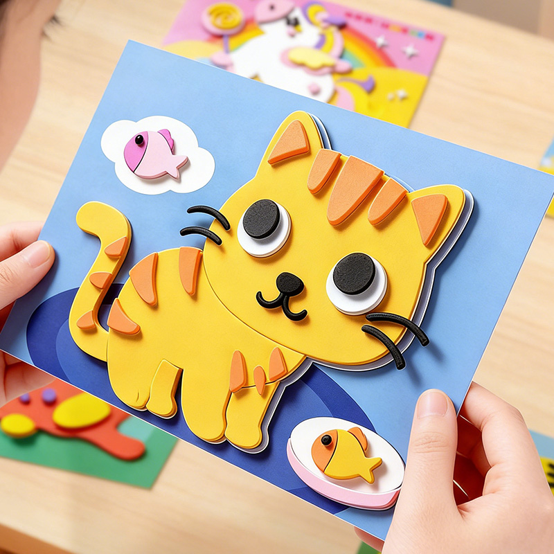 Children's 3D Stickers, 10 Ran - Science Toys Diy 评论和价格