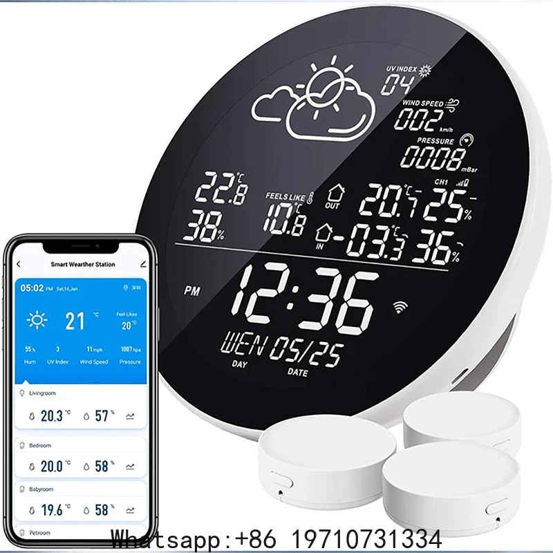 Wifi Smart Weather Stations Ap - Weather Station Indoor 评论和价格