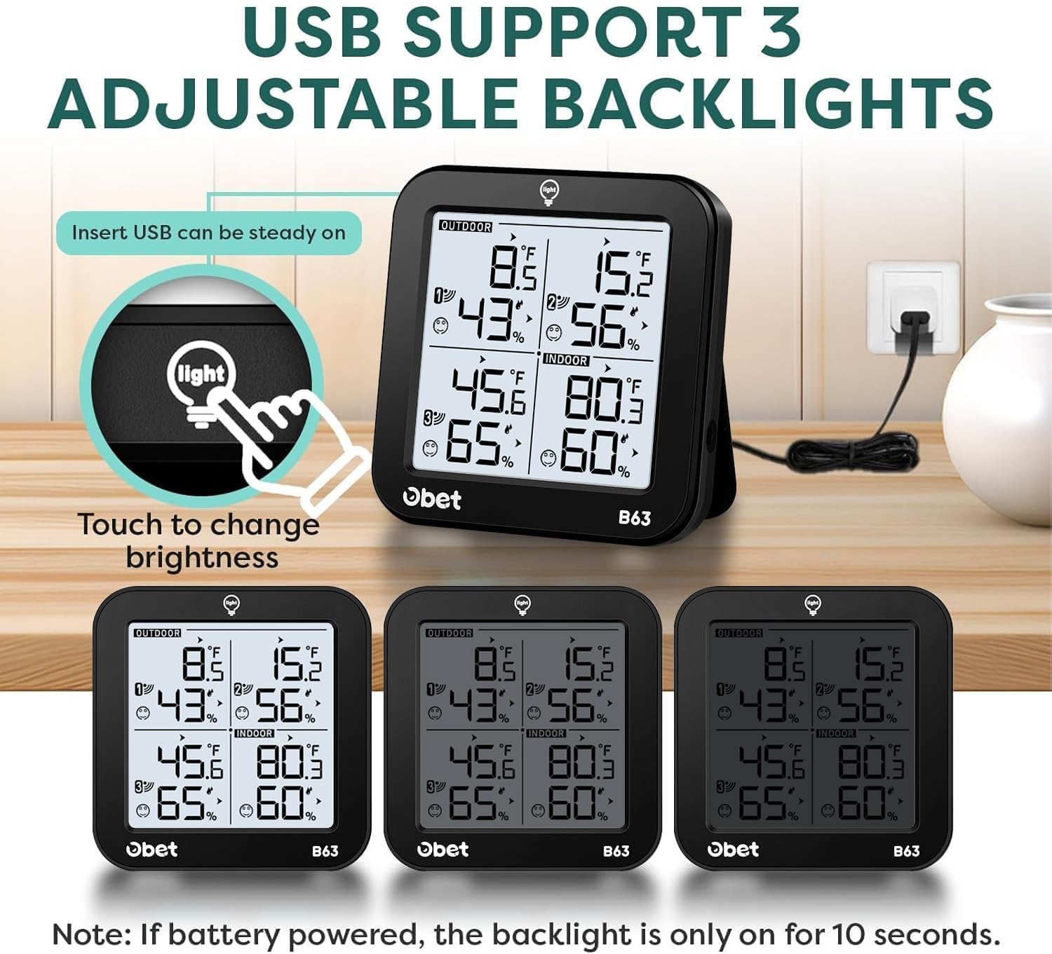 Wireless Weather Station with  - Weather Station Indoor 评论和价格