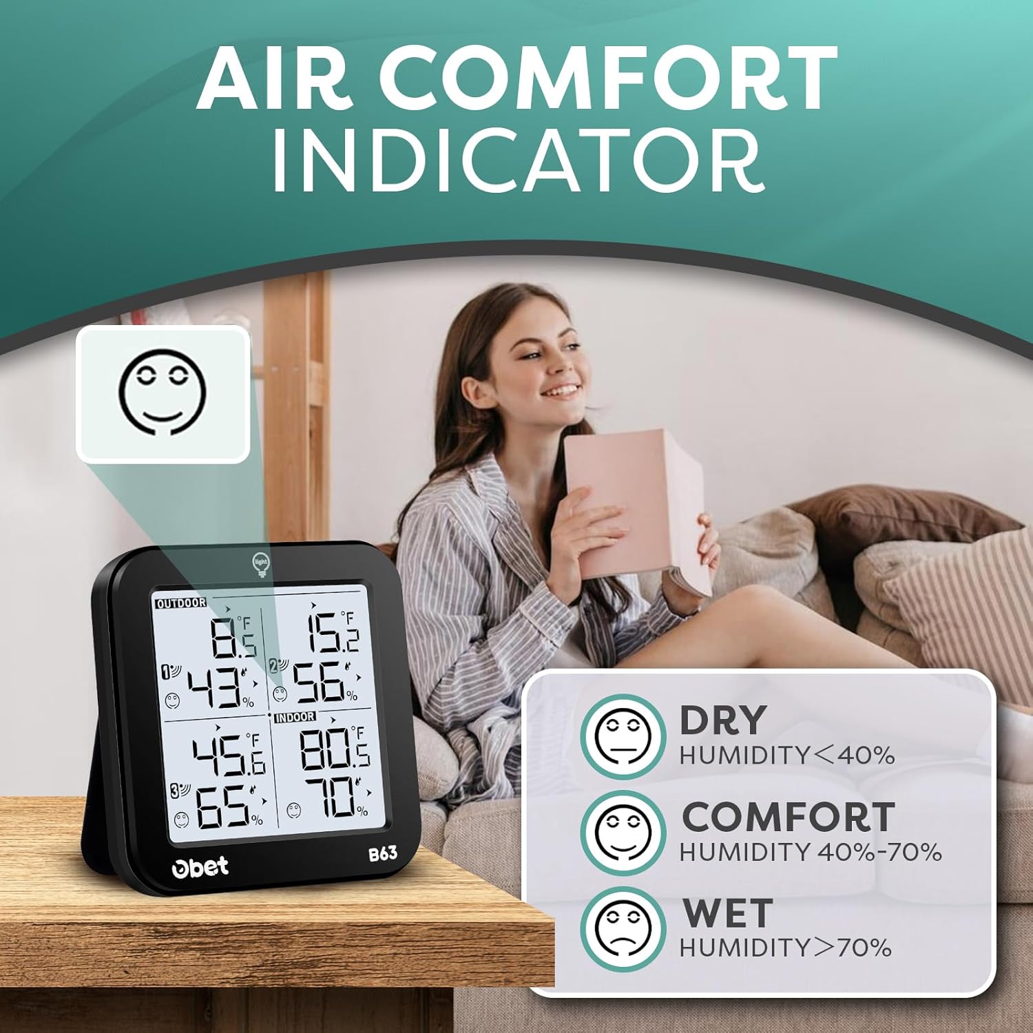 Wireless Weather Station with  - Weather Station Indoor 评论和价格