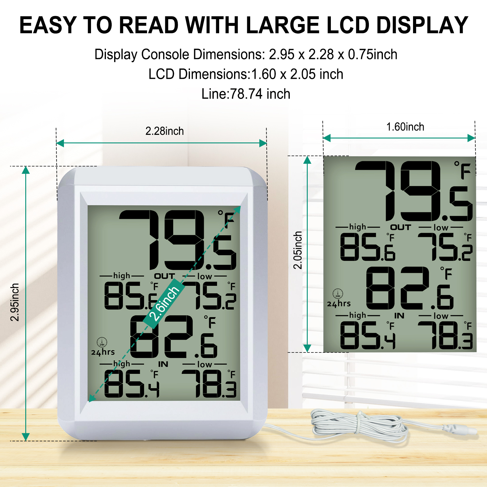 MASTFUYI Digital Thermometer I - Weather Station Indoor 评论和价格