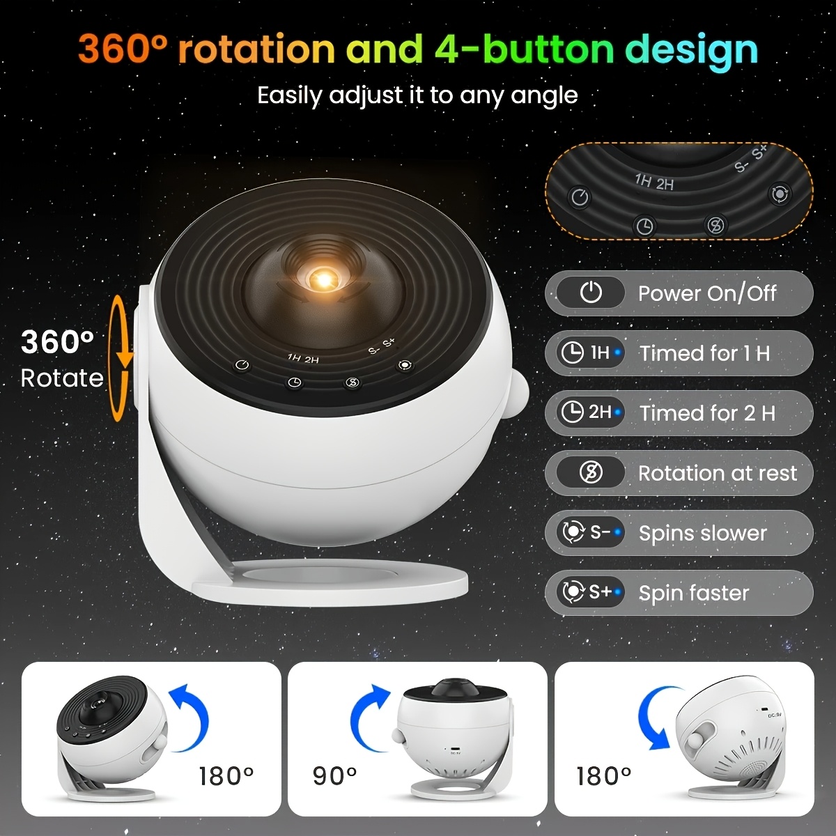 Galaxy Star Projector 360° Rot - Planetarium Projector Home 评论和价格
