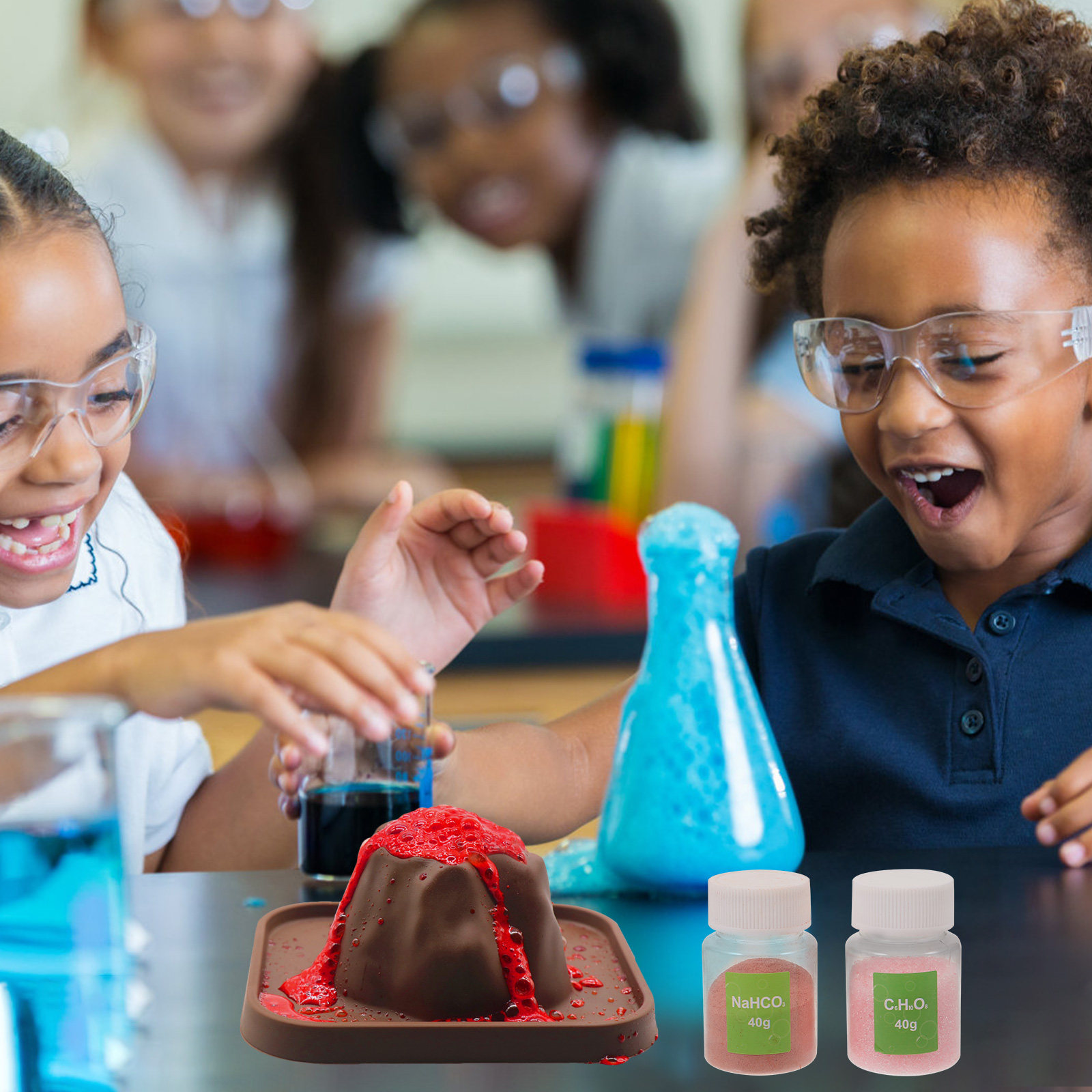 1Set DIY Volcano Science Kit f - Volcano Kit Eruption 评论和价格