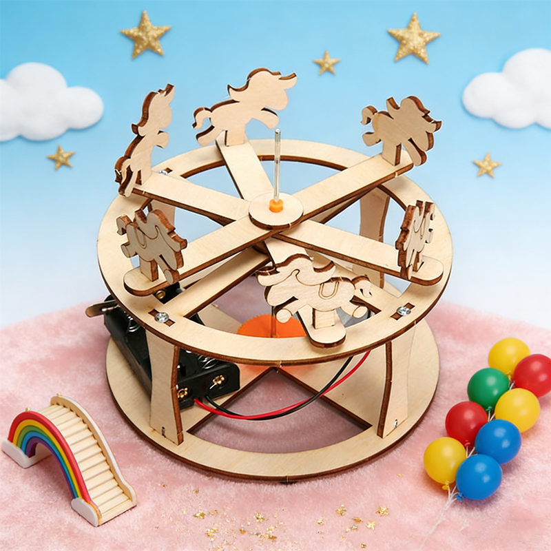 HUAHUABuild Your Own Carousel  - Science Toys Diy 评论和价格