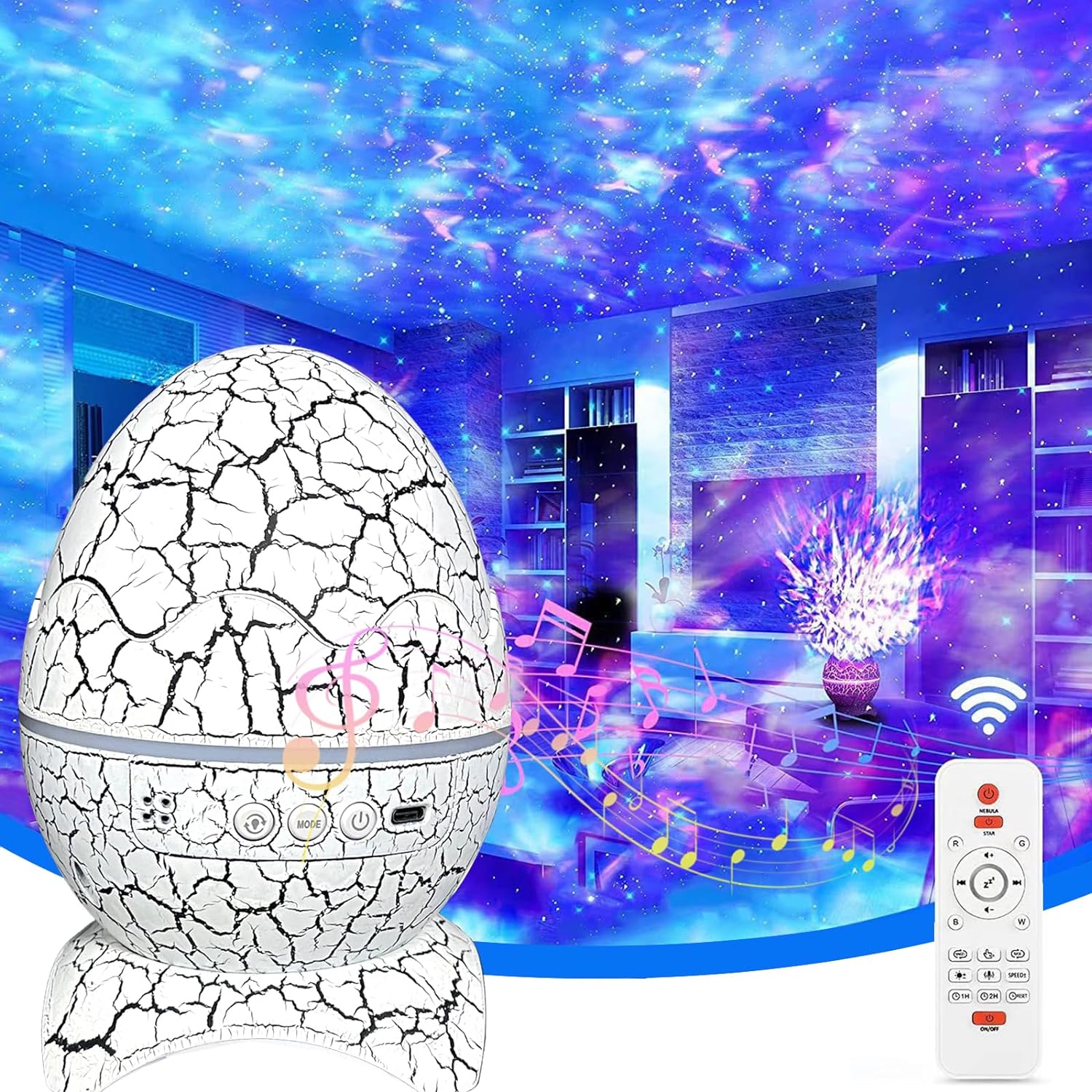 Dinosaur Egg Galaxy Projector  - Planetarium Projector Home 评论和价格