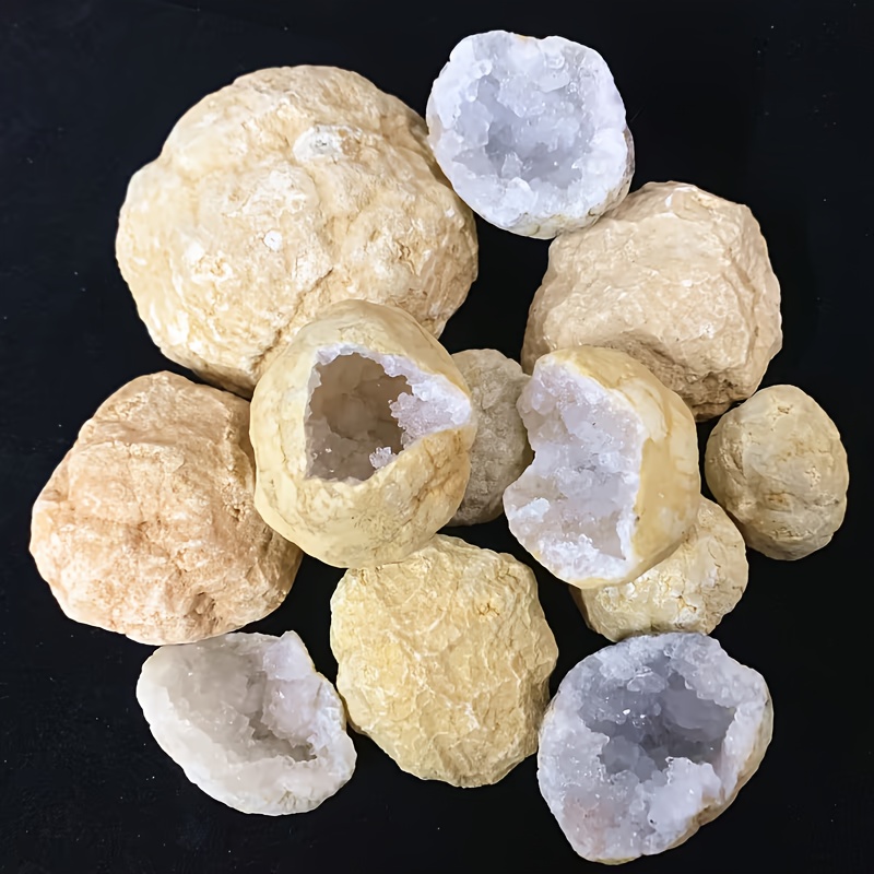 10pcs Natural Quartz Geode Egg - Geode Crystal Break 评论和价格