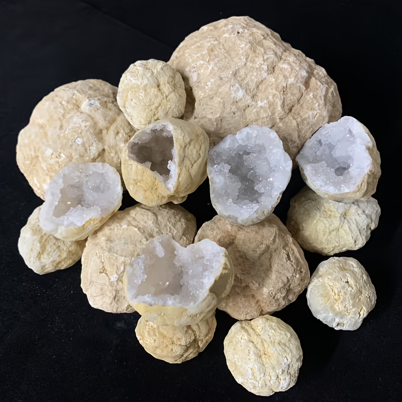 10pcs Natural Quartz Geode Egg - Geode Crystal Break 评论和价格