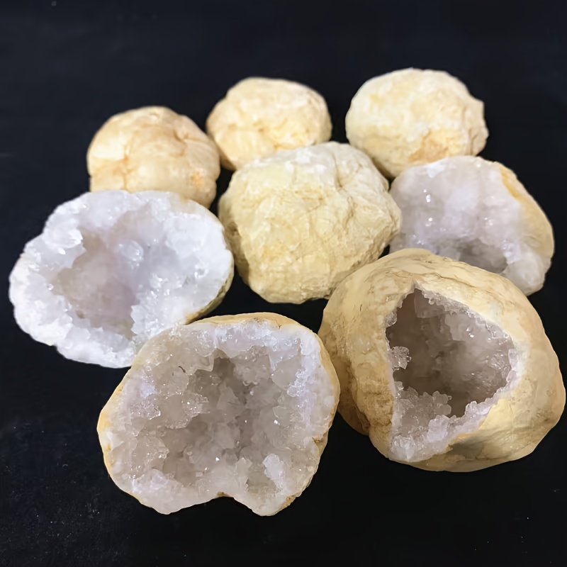 10pcs Natural Quartz Geode Egg - Geode Crystal Break 评论和价格