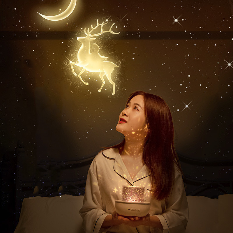 Rotating Sky Moon Lamp Galaxy  - Planetarium Projector Home 评论和价格