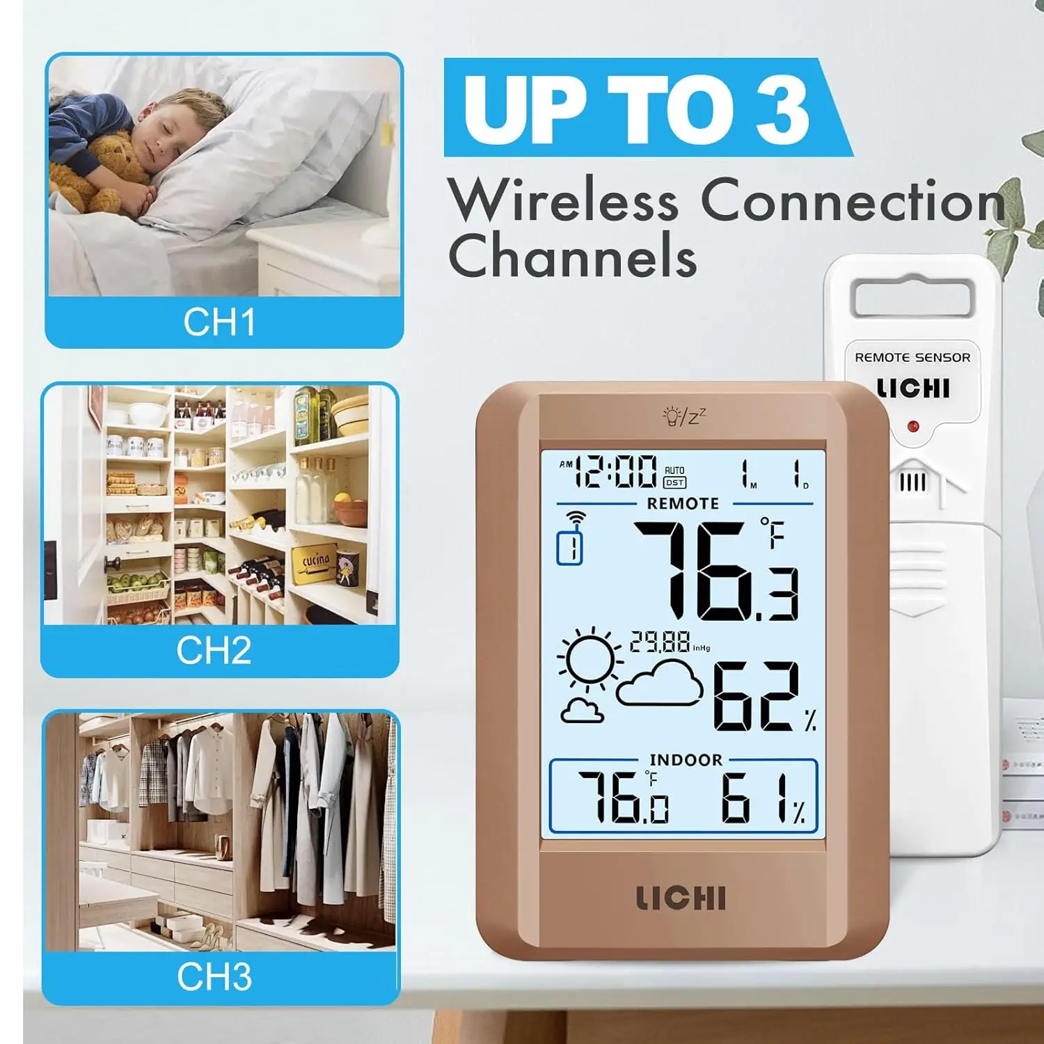 Wireless Weather Station With  - Weather Station Indoor 评论和价格
