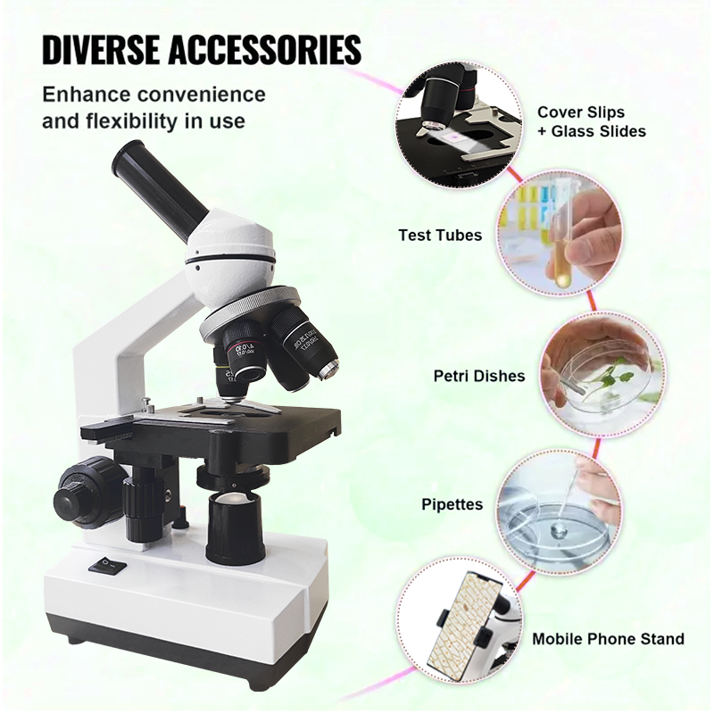 40X-2500X Professional Binocul - Microscope Compound 40X 评论和价格