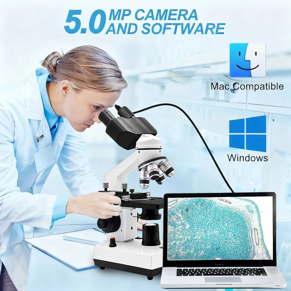 Compound Microscope,40X-2500X, - Microscope Compound 40X 评论和价格
