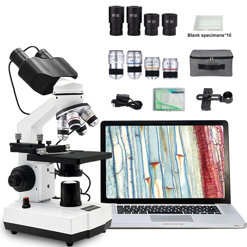 Compound Microscope,40X-2500X, - Microscope Compound 40X 评论和价格