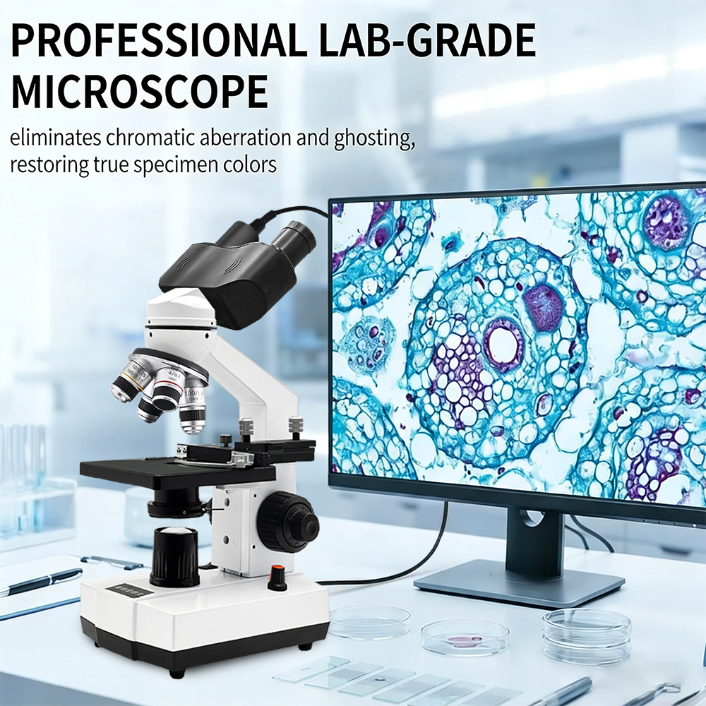 Compound Microscope,40X-2500X, - Microscope Compound 40X 评论和价格