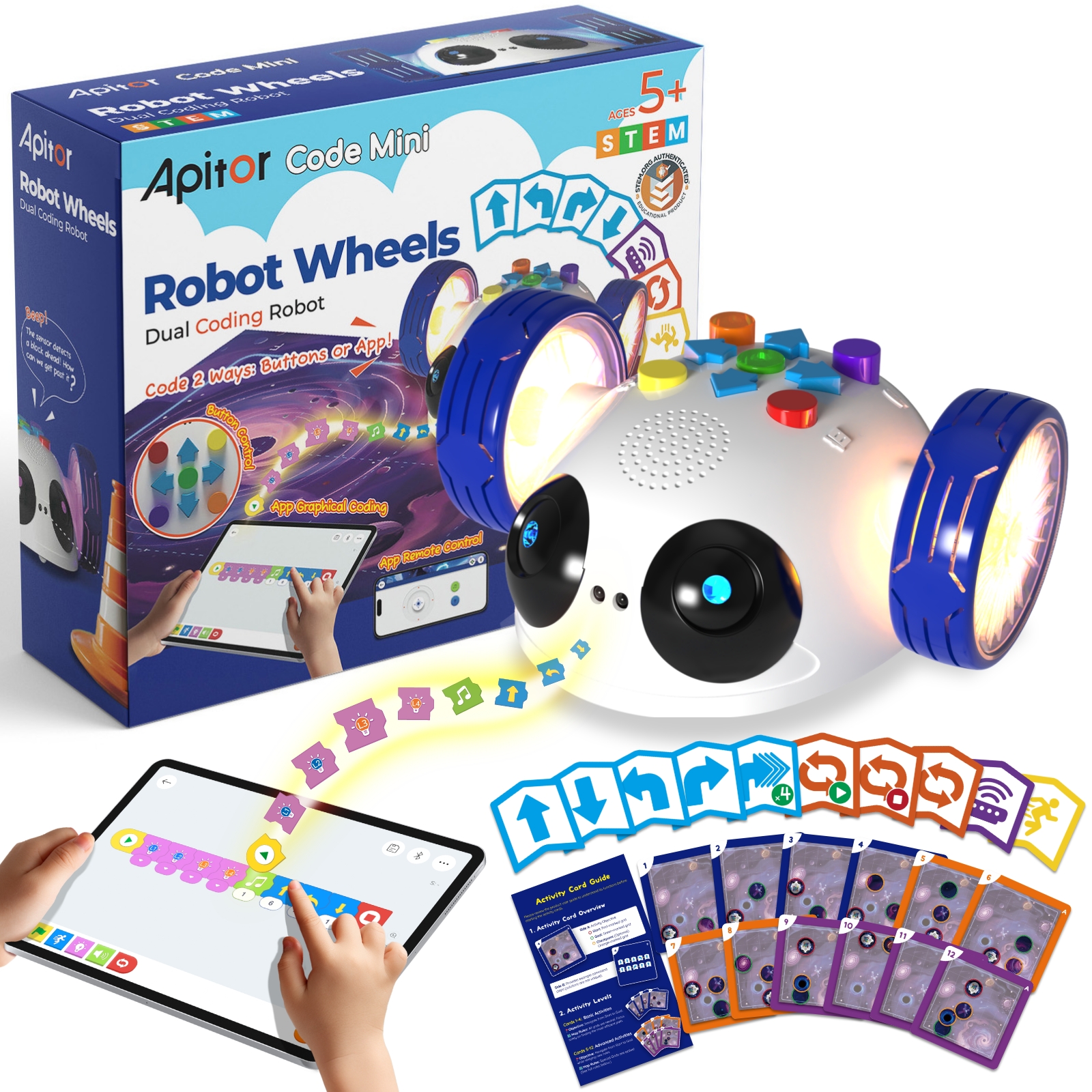 Apitor Mini Robot Wheels Codin - Science Robot 评论和价格