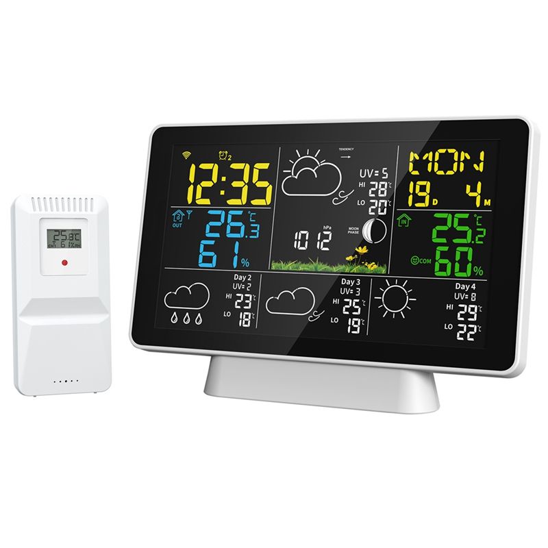 AEE8-LCD Weather Station Wirel - Weather Station Indoor 评论和价格