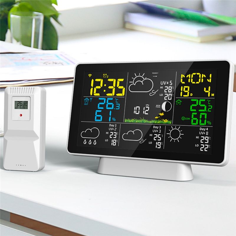 AEE8-LCD Weather Station Wirel - Weather Station Indoor 评论和价格