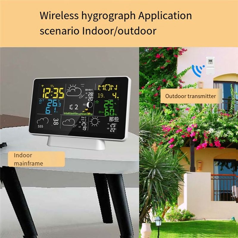 AEE8-LCD Weather Station Wirel - Weather Station Indoor 评论和价格