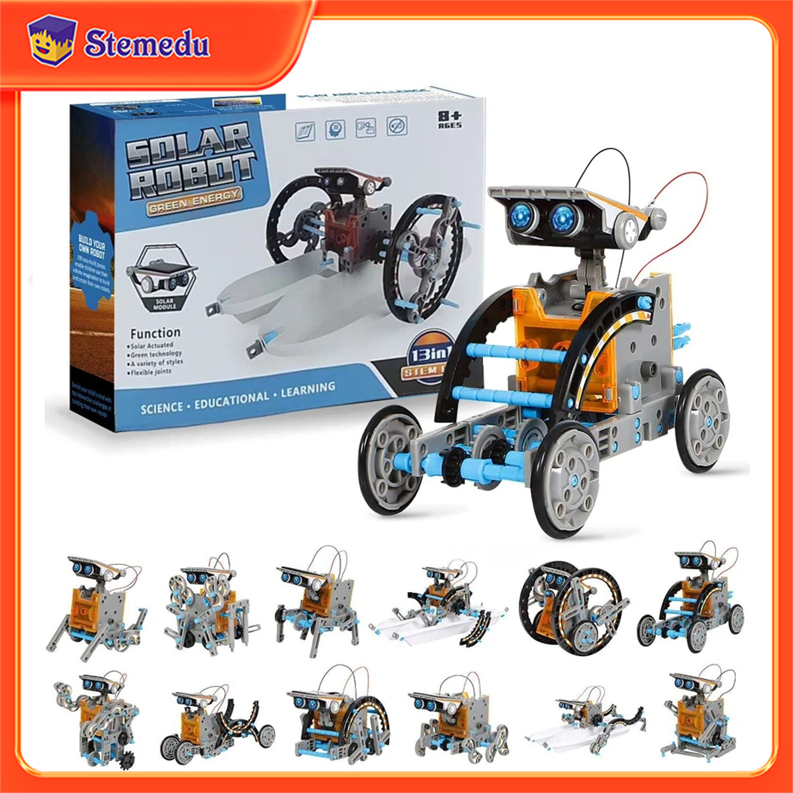 13 in 1 Solar Powered Robot Sc - Science Toys Diy 评论和价格